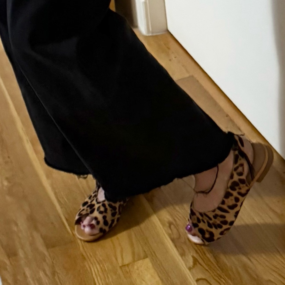 Madewell Tavi Slingback Sandal shoes in Leopard Calf Hair - Picture 13 of 13